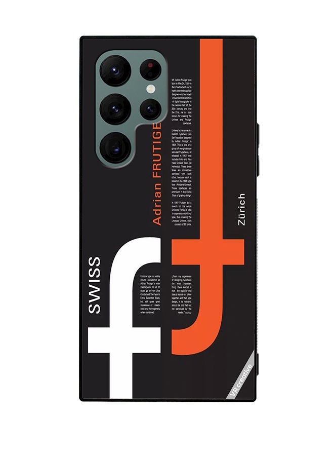 VR CREATIVE Protective Case Cover For Samsung Galaxy S22 Ultra 5G Swiss Zurich Design Multicolour - Image 1