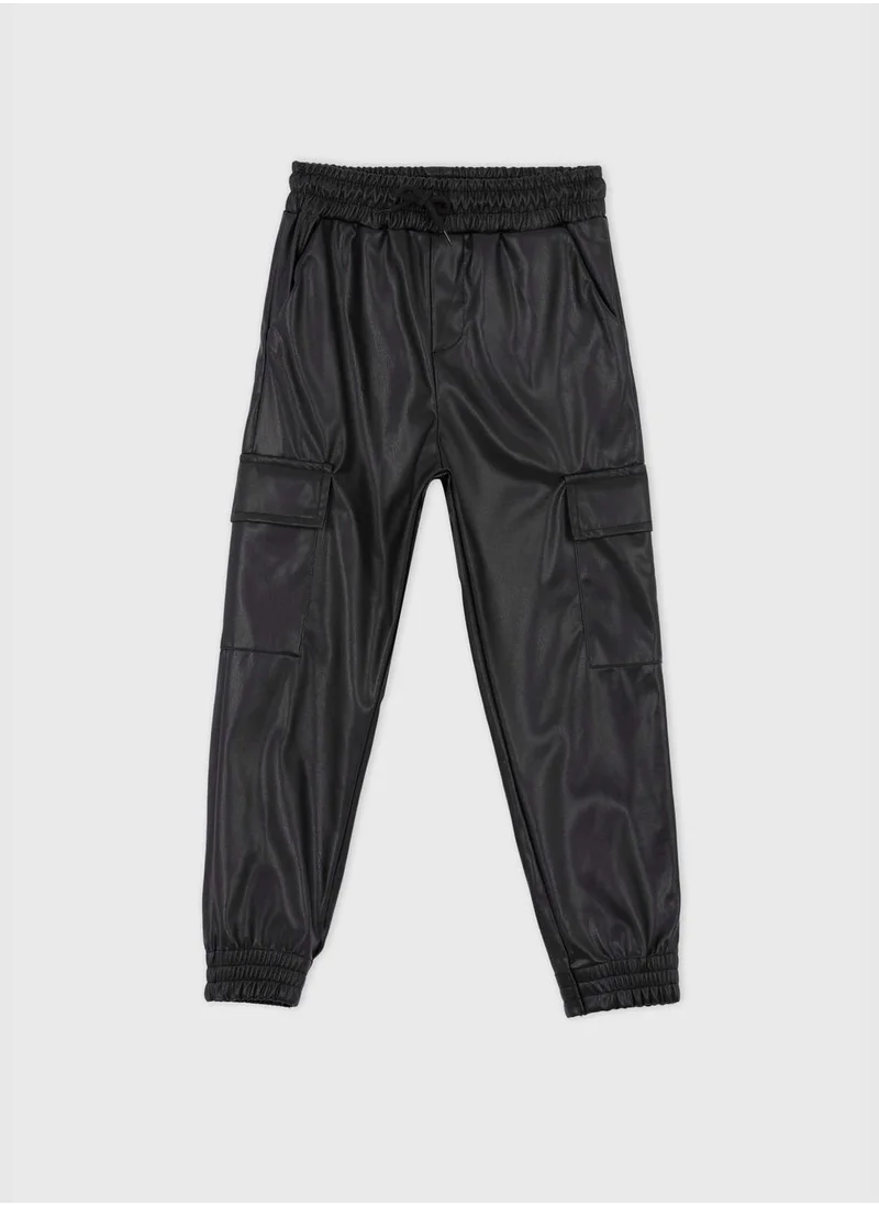 DeFacto Girl Cargo Fit Woven Trousers
