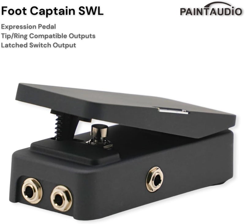 PAINTAUDIO Paint Audio Foot Captain Dual Outputs Expression Pedal Multi-effects Compatible for Tip/Ring Connection (Foot Captain-SWL) - Image 2