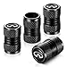 YHEESHIGN Tire Valve Stem Caps Compatible with Infiniti Series Stem Cap Universal Car Air Cover Car Accessories for Cars SUV Truck Motorcycles 4pcs Black - Image 2