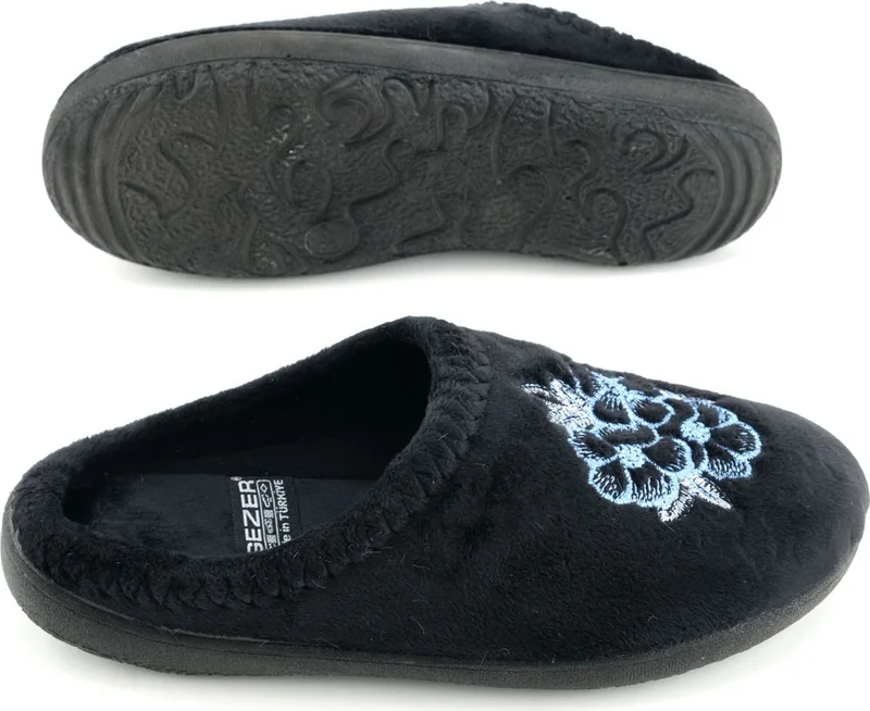 Gezer Women's Winter Floral Patterned Home Garden Gondola Slippers