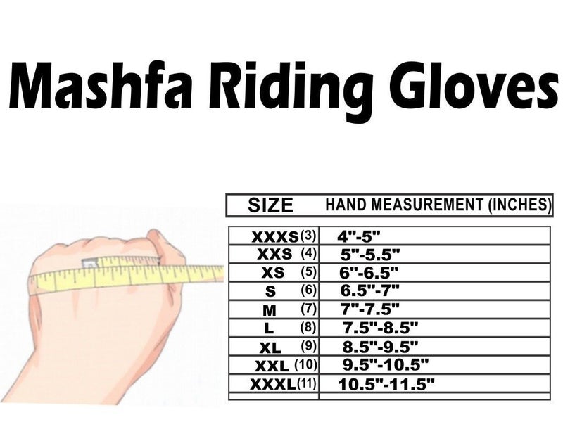 Mashfa Ladies Women Horse Equestrian Mitts Gloves - Image 5