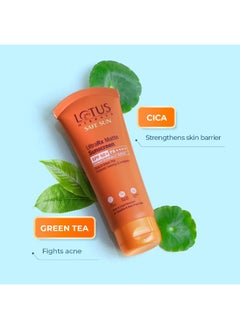 Lotus Herbals Safesun UltraRx Matte Sunscreen SPF 50 PA++++ | Cica & Green Tea | Water & Sweat Resistant | No White Cast | Dermatologically Tested | 50gm  - Image 5
