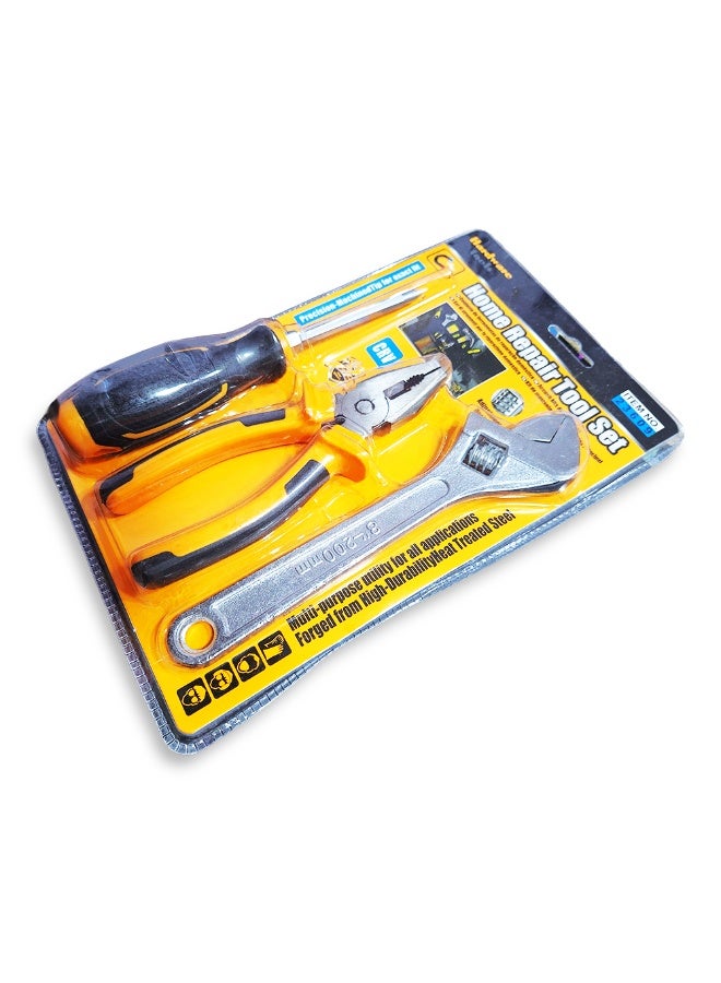 3 in 1 Professional Home Repair Tool Set, High Quality Adjustable Wrench, Precision Screwdriver, and Pliers, Ideal for Plumbing, Mechanical Work, and DIY Home Maintenance - Image 3