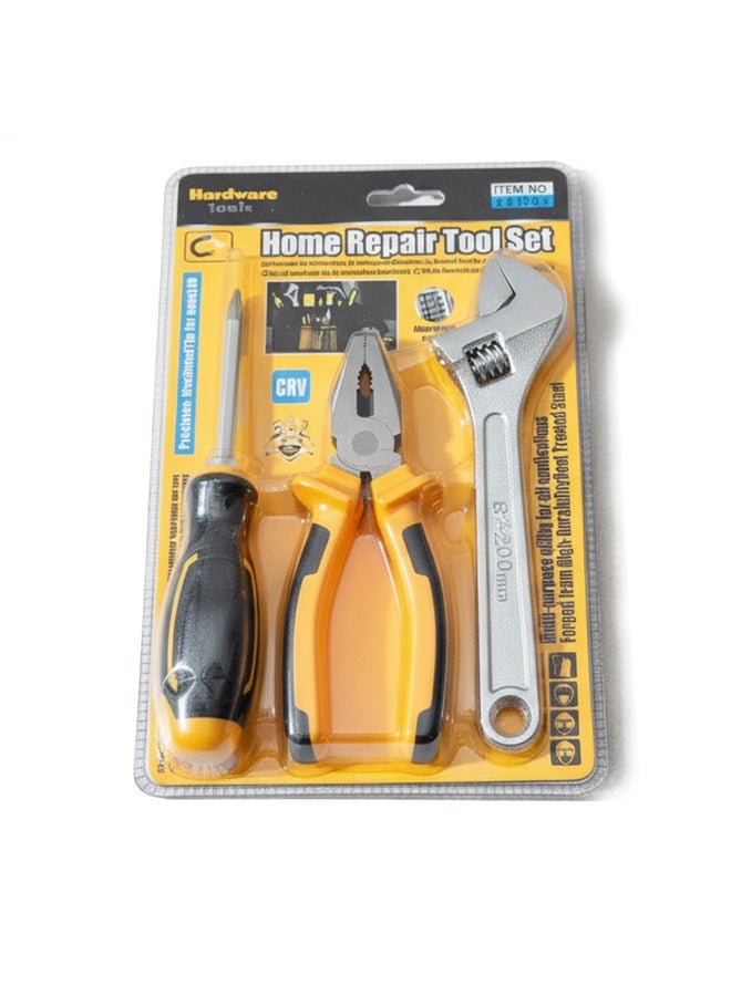 3 in 1 Professional Home Repair Tool Set, High Quality Adjustable Wrench, Precision Screwdriver, and Pliers, Ideal for Plumbing, Mechanical Work, and DIY Home Maintenance - Image 1