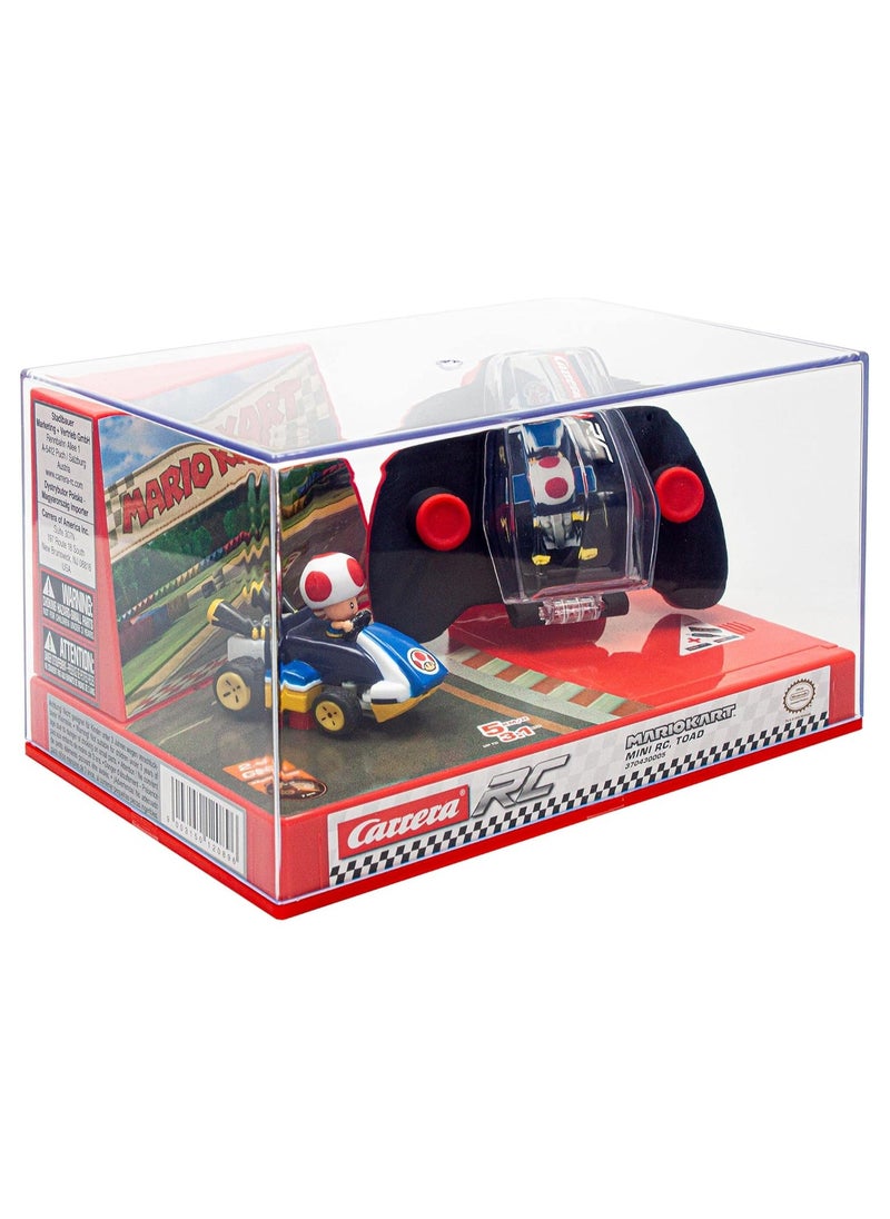 Carrera RC 2.4GHz Mario Kart Mini RC, Toad | Remote Control Toy for Kids | Turbo speed, precise steering, eco-friendly packaging | Exciting racing fun for ages 6+  - Image 1