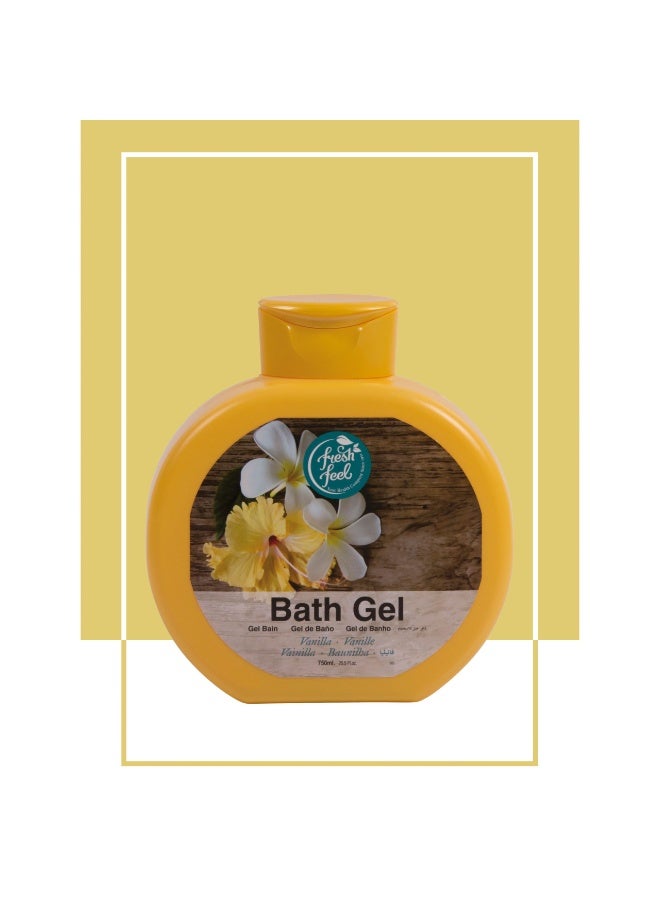 FRESH FEEL Vanilla Bath Gel 750 ML - Image 4