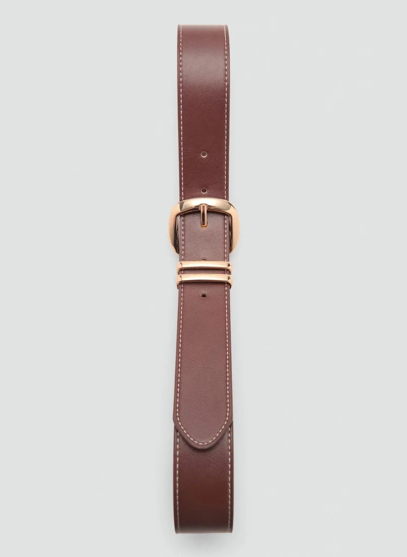 مانجو Metal Buckle Allocated Hole Belt