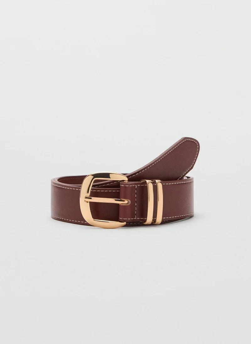 MANGO Metal Buckle Allocated Hole Belt