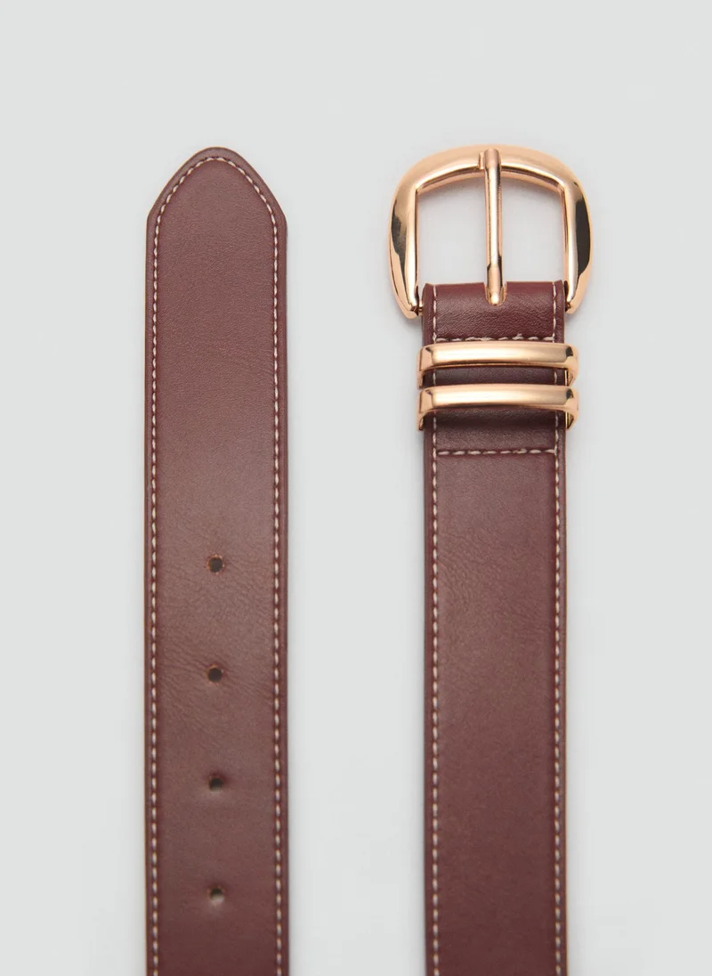 MANGO Metal Buckle Allocated Hole Belt