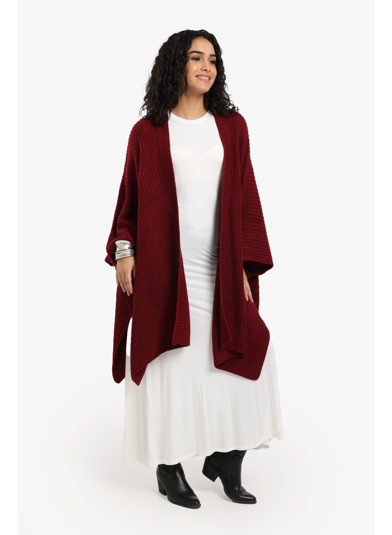 Carina Knitted Loose Fit Poncho - Image 2