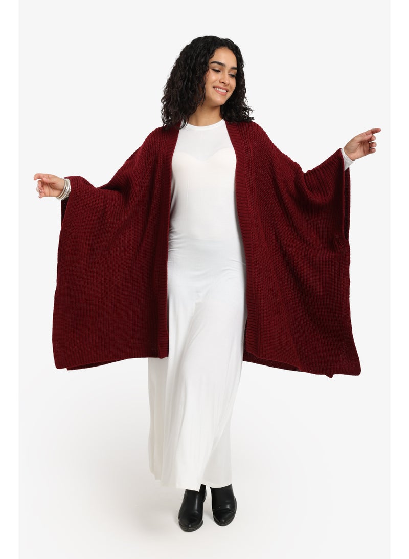 Carina Knitted Loose Fit Poncho - Image 1