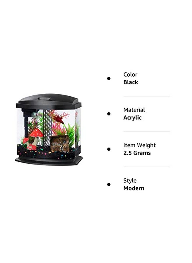 Aqueon 00800198: Aquarium Kit Bettabow Led Blk 2.5G  - Image 5