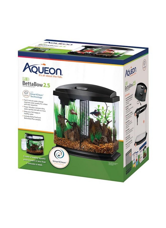 Aqueon 00800198: Aquarium Kit Bettabow Led Blk 2.5G  - Image 2