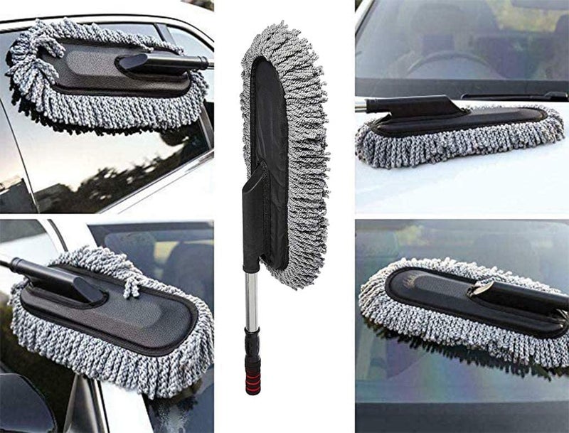 Selifaur Microfiber Flexible Duster Car Wash | Car Cleaning Accessories | Microfiber | Brushes | Dry/Wet Home, Kitchen, Office Cleaning Brush with Expandable Handle for Kia Seltos - Image 3