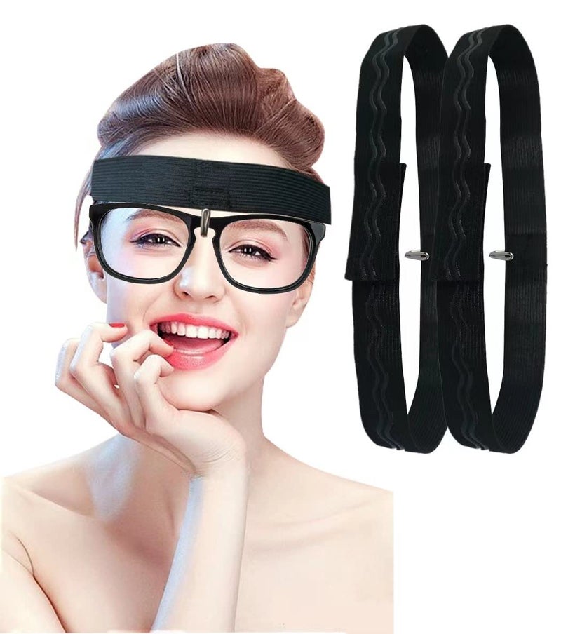 2PCS Eyeglass Holder for Rhinoplasty Nose Comfortable Nonslip Band for Broken Nose Recovery Nose Guard Glasses Holder SupplierBlack