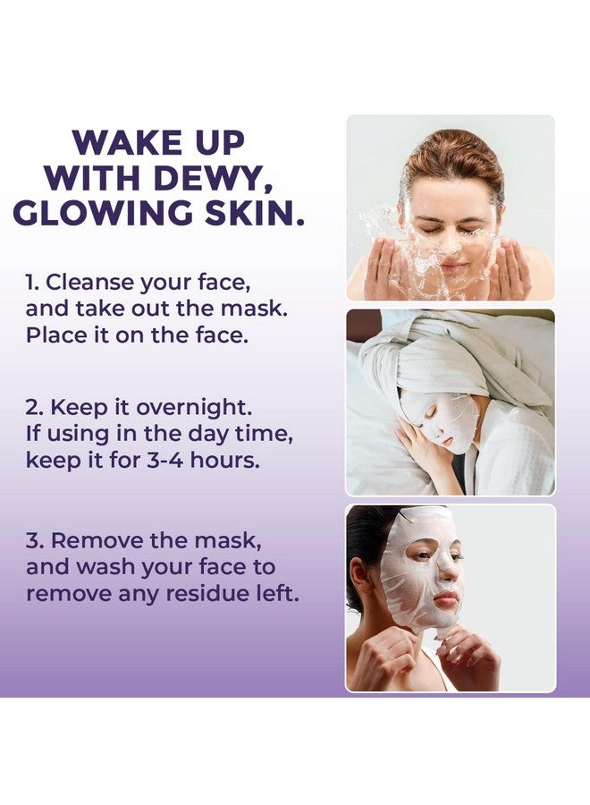 سانفي قناع البشرة الزجاجية من Next Day | لترطيب البشرة بعمق وشدها وتقليص المسام وإزالة السمرة وإشراقها | يتحول إلى شفاف، ويحتوي على الكولاجين المحلل وفيتامين سي والنياسيناميد | لجميع أنواع البشرة - قناع واحد - Image 3