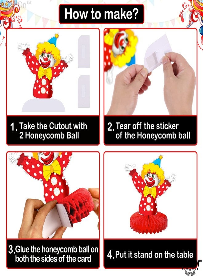 KatchOn, Carnival Centerpieces for Tables Decorations - Pack of 9 | Carnival Games, Carnival Theme Party Decorations | Carnival Themed Centerpieces | Carnival Decorations, Circus Theme Party Decorations - Image 4