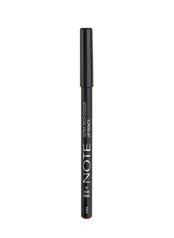نوت Note Ultra Rich Color Lip Pencil 09 - Dried Rose