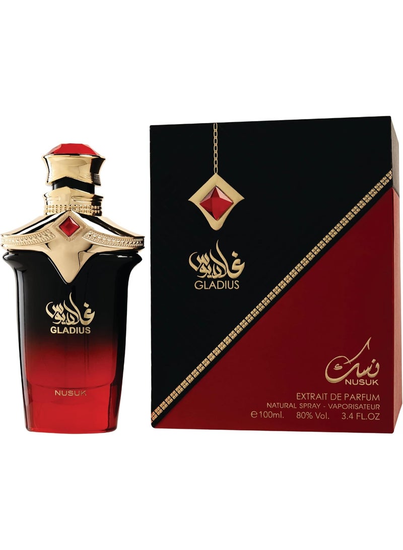 نسك عطر نوسوك جلاديوس إكسترا دو بارفان للرجال | عطر خشبي عطري يدوم طويلاً برائحة التوت والبرغموت والباتشولي | عطر عربي فاخر | 100 مل - Image 2