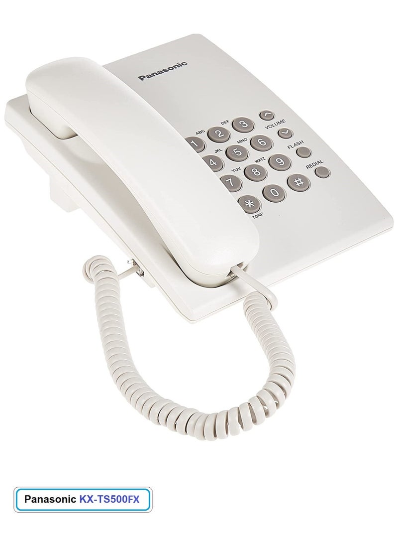 باناسونيك مجموعة هاتف أرضي بسلك واحد KX-TS500FX - Image 3