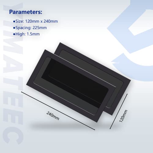 YIMATEECO Dust Filter PC 240mm for Computer Cooler/PSU/Routers Nylon 80 Mesh, Magnetic Frame PC Fan Dust Mesh PC Cooler Filter Dustproof Computer Fan Grills (Nylon, 120 * 240mm, 4pcs, Black) - Image 3