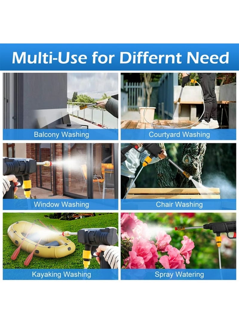 كراون جهاز ماكينة غسيل لضخ الماء بالضغط لاسلكي يصل الى 9 متر بطارية ليثيوم 3600hAm بقوة 260واط قابلة لإعادة الشحن - Image 5