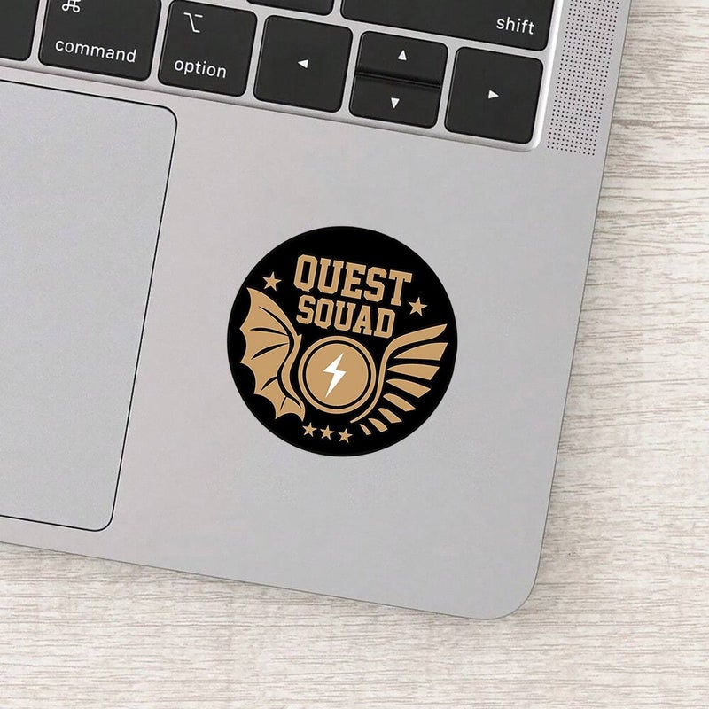 3 Inch Multicolor Quest Squad PVC Sticker Retro Fantasy Decal Scratch Resistant for Laptop Water Bottle - Image 4