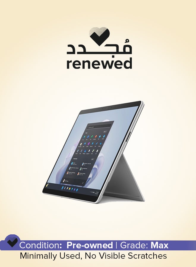 مايكروسوفت Renewed - Surface Pro 9 With 13-Inch PixelSense Touch Display, Intel Core i5 12th Gen/8GB RAM/512GB SSD/Windows 11, Silver English silver - Image 1