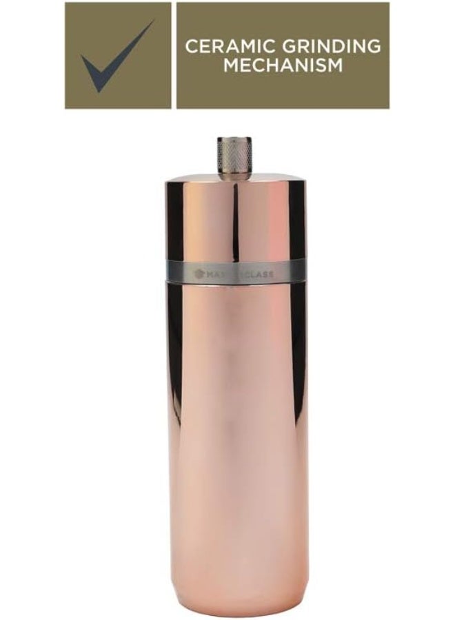 Master Class Masterclass Pepper Or Salt Grinder, Plastic, Copper Effect, 17cm - Image 1