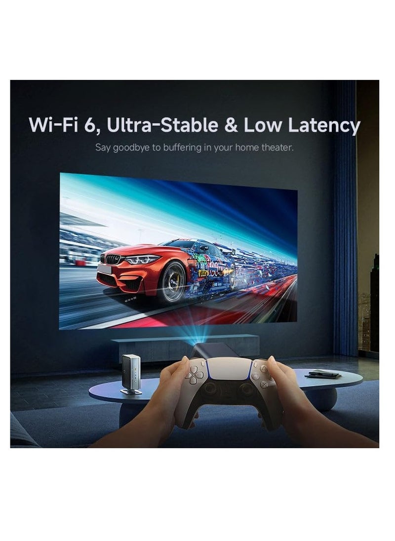 ALLKING Mini Portable LED LCD Android Smart Projector Full HD 1080P & 4K Keystone Correction for Home Theater & Cinema Beamer 390 ANSI WIFI Bluetooth HDMI USB  - Image 3