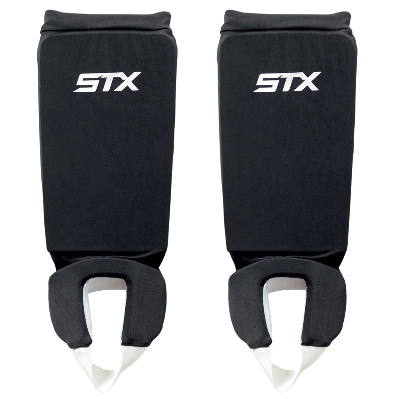 STX Field Hockey Reversible Shin Shield, Black/White, Adult - Image 1
