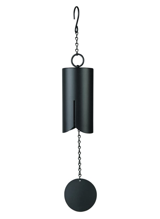 ARANRUPIN DECOR Aranrupin Decor Original Wind Bell for Indoor and Outdoor Decoration Cowbell Black Melody Wind Chimes for Balcony Bedroom with Sweet Sound Music Melody 28 Inches Black CBL28BK  - Image 1