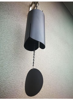 ARANRUPIN DECOR Aranrupin Decor Original Wind Bell for Indoor and Outdoor Decoration Cowbell Black Melody Wind Chimes for Balcony Bedroom with Sweet Sound Music Melody 28 Inches Black CBL28BK  - Image 3
