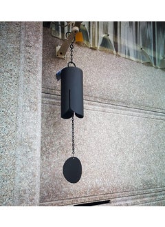 ARANRUPIN DECOR Aranrupin Decor Original Wind Bell for Indoor and Outdoor Decoration Cowbell Black Melody Wind Chimes for Balcony Bedroom with Sweet Sound Music Melody 28 Inches Black CBL28BK  - Image 5