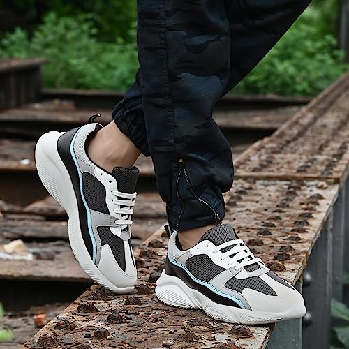 Cruiser Dynamo Chunky Sneakers for Men | Stylish Mesh Design | Lightweight & Comfortable |Casual Outfits for Boys | Durable Footwear 7 UK (2516-4) - Image 2