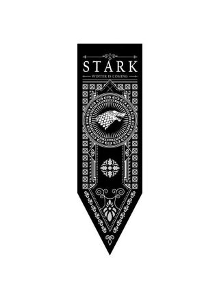 Starck House Flag from the "Game of Thrones" Series - 150 × 47 cm - Woven Flag for Outdoor Walls