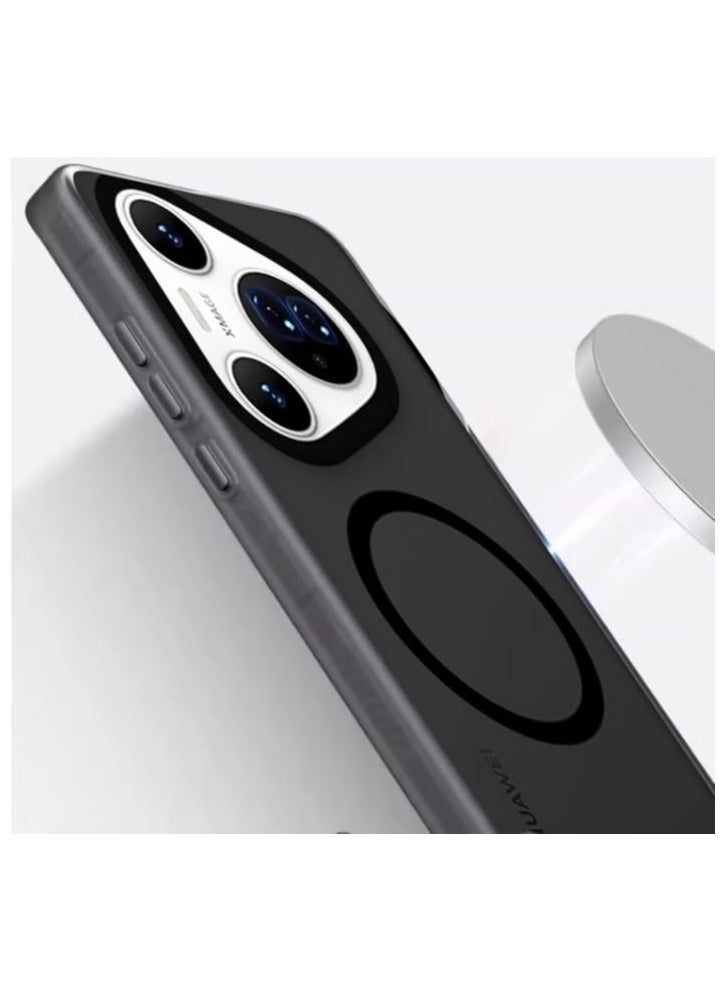 general Magnetic Case Compatible with Huawei Pura 80 Ultra (2025) Frosted Fingerprint-Free Wireless Charging Shockproof Armour Case for Pura 80 Ultra - Image 3
