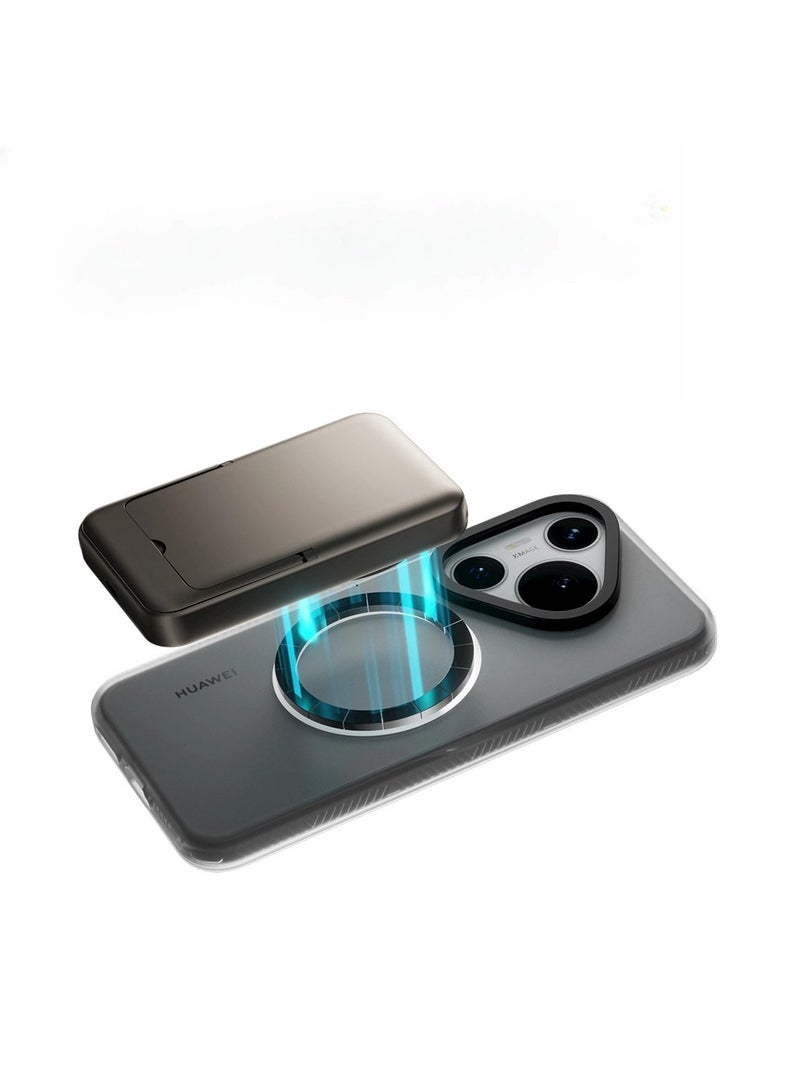general Magnetic Case Compatible with Huawei Pura 80 Ultra (2025) Frosted Fingerprint-Free Wireless Charging Shockproof Armour Case for Pura 80 Ultra - Image 4