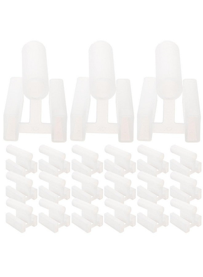 Uonlytech أونيليتيك 100 قطعة غطاء قابس مخرج 3 دبابيس لحماية الأطفال أغطية قابس كهربائي واقي مأخذ السلامة غطاء بلاستيكي للأقواس الكهربائية غطاء واقي للغبار - Image 1