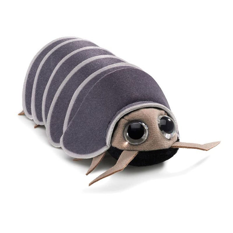 Folkmanis Mini Roly Poly Finger Puppet, Gray - Image 1