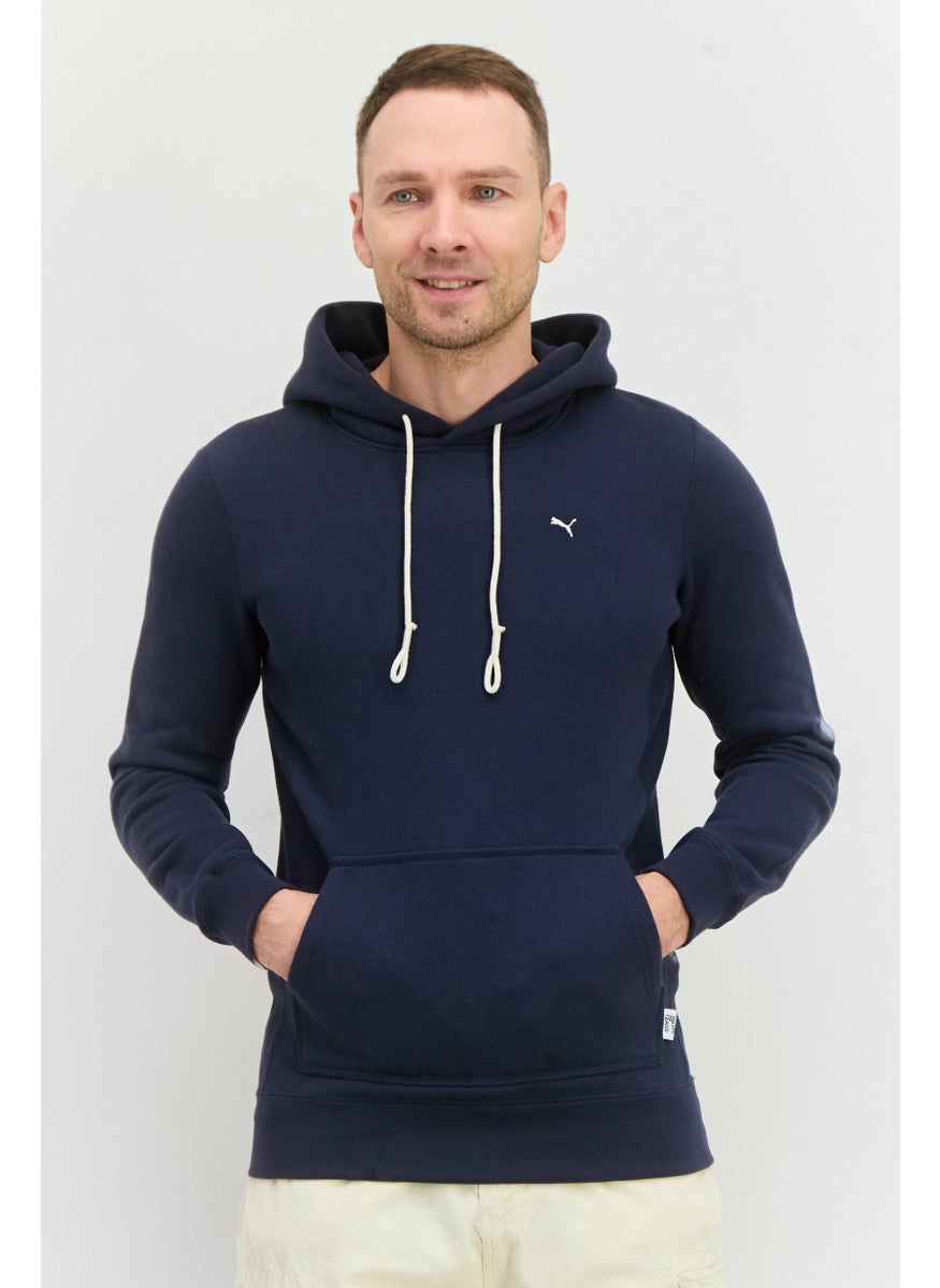 Puma x Select Men Sportswear Fit Long Sleeve Outdoor Hoodie, Navy  - Image 1