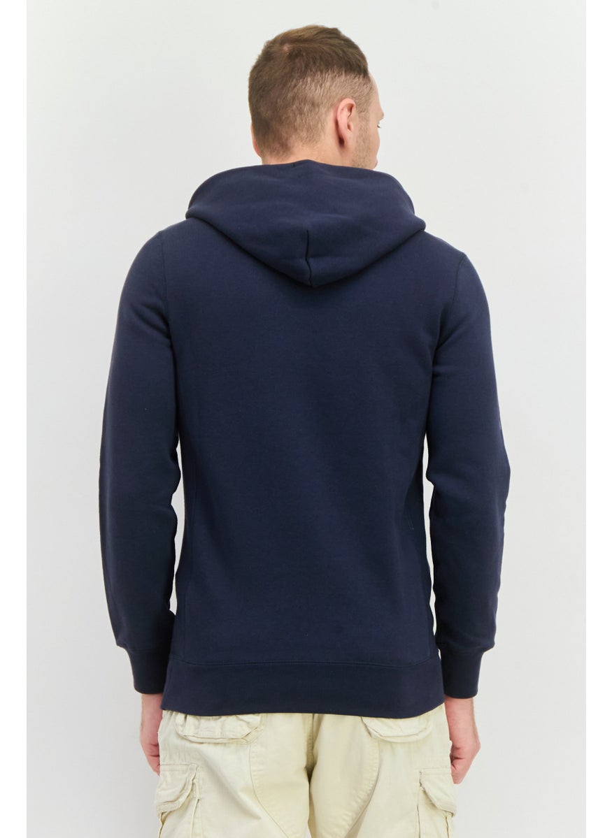 Puma x Select Men Sportswear Fit Long Sleeve Outdoor Hoodie, Navy  - Image 4