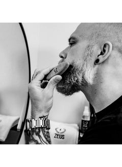 Zeus Pocket Beard Brush Boar Bristle Travel Beard & Mustache Brush For Menmade In Germany (Soft Bristles) N92  - Image 5