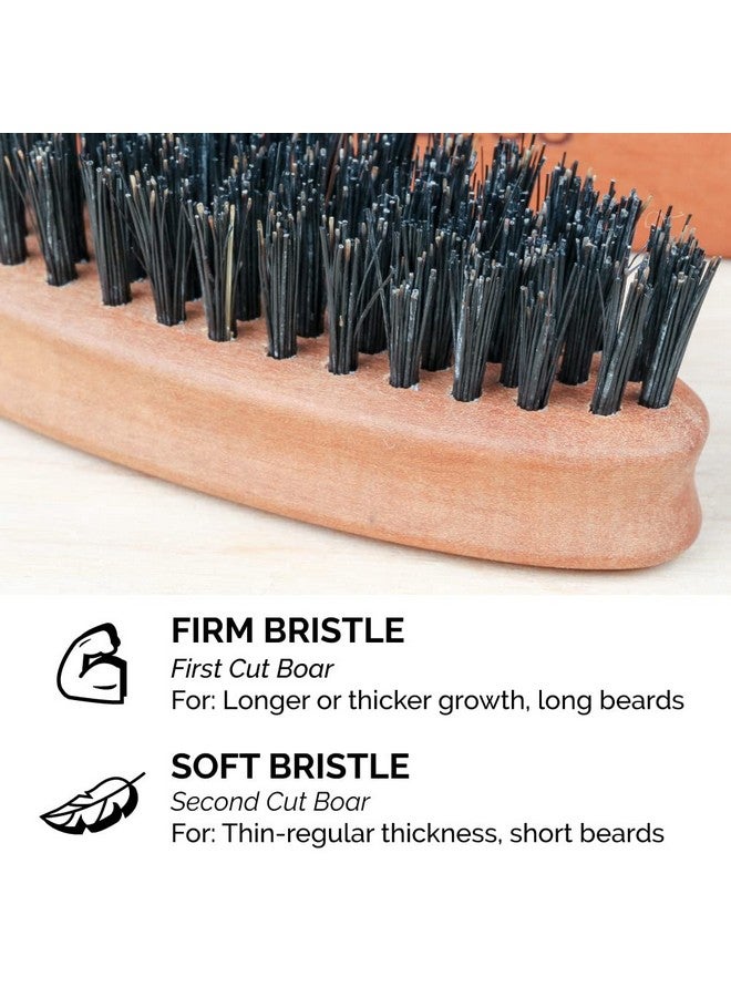 Zeus Pocket Beard Brush Boar Bristle Travel Beard & Mustache Brush For Menmade In Germany (Soft Bristles) N92 - Image 4