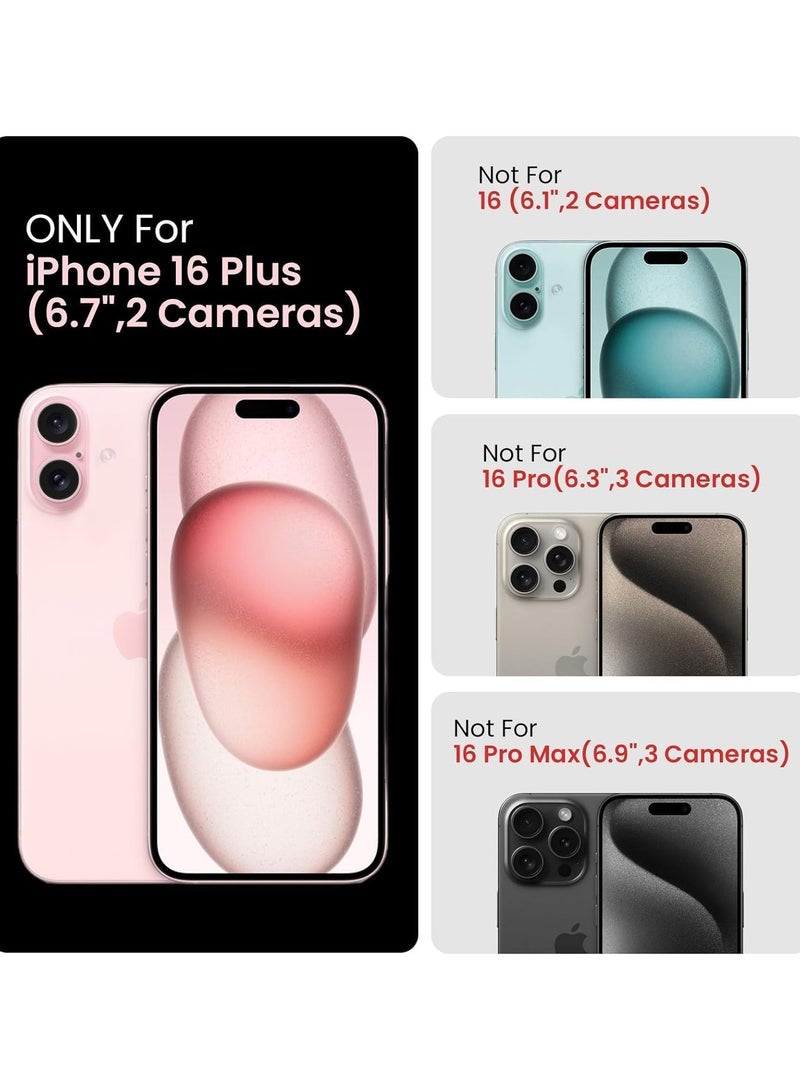 Compatible with iPhone 16 Plus Case 6.7", with 1 x Screen Protector Silicone Case Comprehensive Protection Cover Slim Shockproof Gel Rubber Flexible Phone Case for Iphone 16 Plus Blue - Image 2