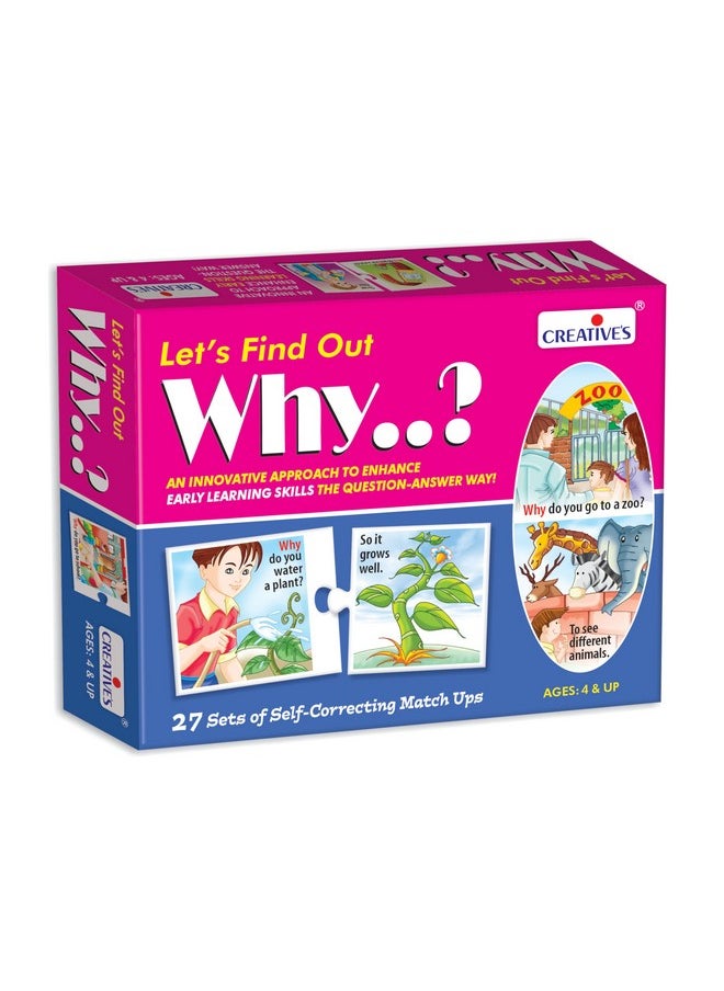 Creative's Creative's WH Series | Let's Find Out- WHY? | Question - Answer Puzzles Game |Learning Games for Kids | Picture Puzzle Game | Preschool Learning Games | Fun Educational Games for Ages 4 & Up  - Image 1