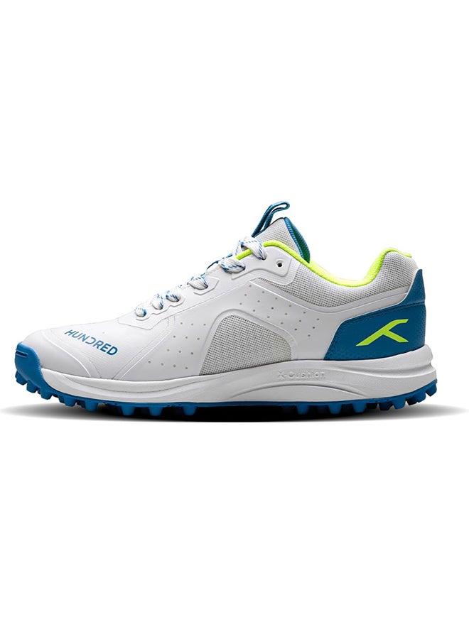 HUNDRED Teralite-Cricket Shoes-White/Blue/Lime -(Hkfs-4M025-3-9)  - Image 1