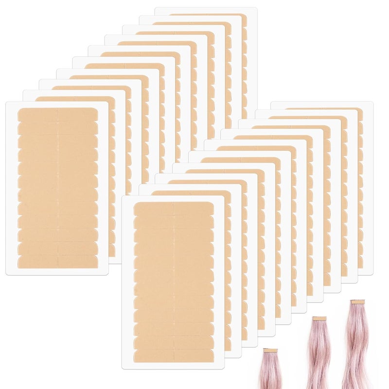 240Pcs Adhesive Replacement Tape for Hair Extensions Human Hair Tape Tabs Tape in Extension Replacement Tape Wig Tape Double Sided Hair Tape Human Hair Extension Tape Wig Tape Beauty Toolskhaki