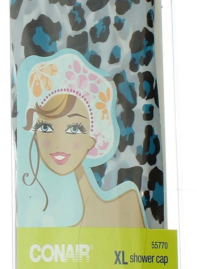 Conair Printed XL Shower Cap, Keeps Hair Dry - Image 4